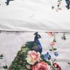 Duvet Cover Set, King Size Pictorial Bedding, Dolce Mela - Peacock DM706K