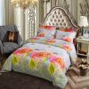 Queen Size Duvet Cover Set, 6 Piece Luxury Floral Bedding, Dolce Mela  Innocence  DM723Q