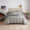 DM809Q | Queen Size 6 piece Duvet Cover Set Ruffled Bedding 100% Cotton