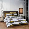 Duvet Cover Set, 6 Piece Queen Size Cotton Bedding - Moco by Dolce Mela