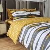 Duvet Cover Set, 6 Piece Queen Size Cotton Bedding - Moco by Dolce Mela