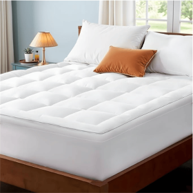 450g full-piece cotton bedspread, Twin size (Color: White)