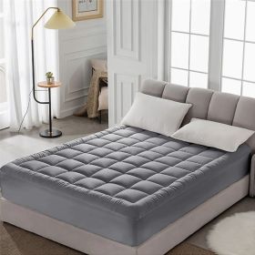 450g full-piece cotton bedspread, Twin size (Color: gray)