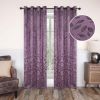 Leaves Machine Washable Room Darkening Blackout Curtains, Set of 2